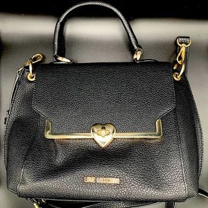 Love Moschino vegan leather satchel bag.